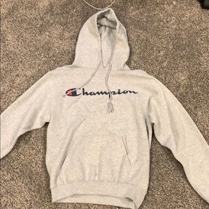 Men’s grey champion sweatshirt Size Small